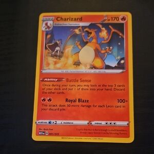 Charizard Pokémon Card - Orange & Yellow